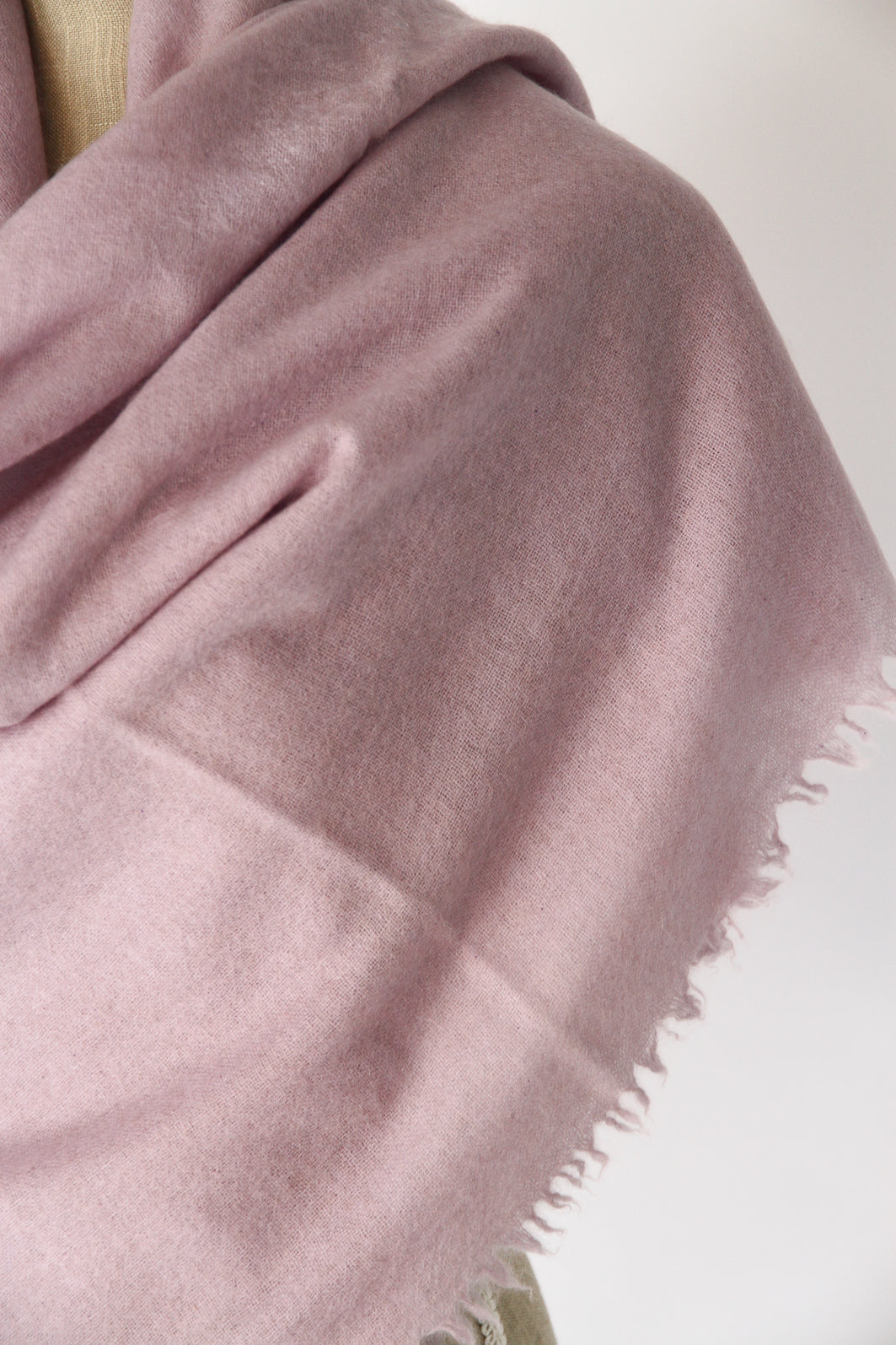 100% Mongolian Cashmere Shawl, Lavender, 130×130cm