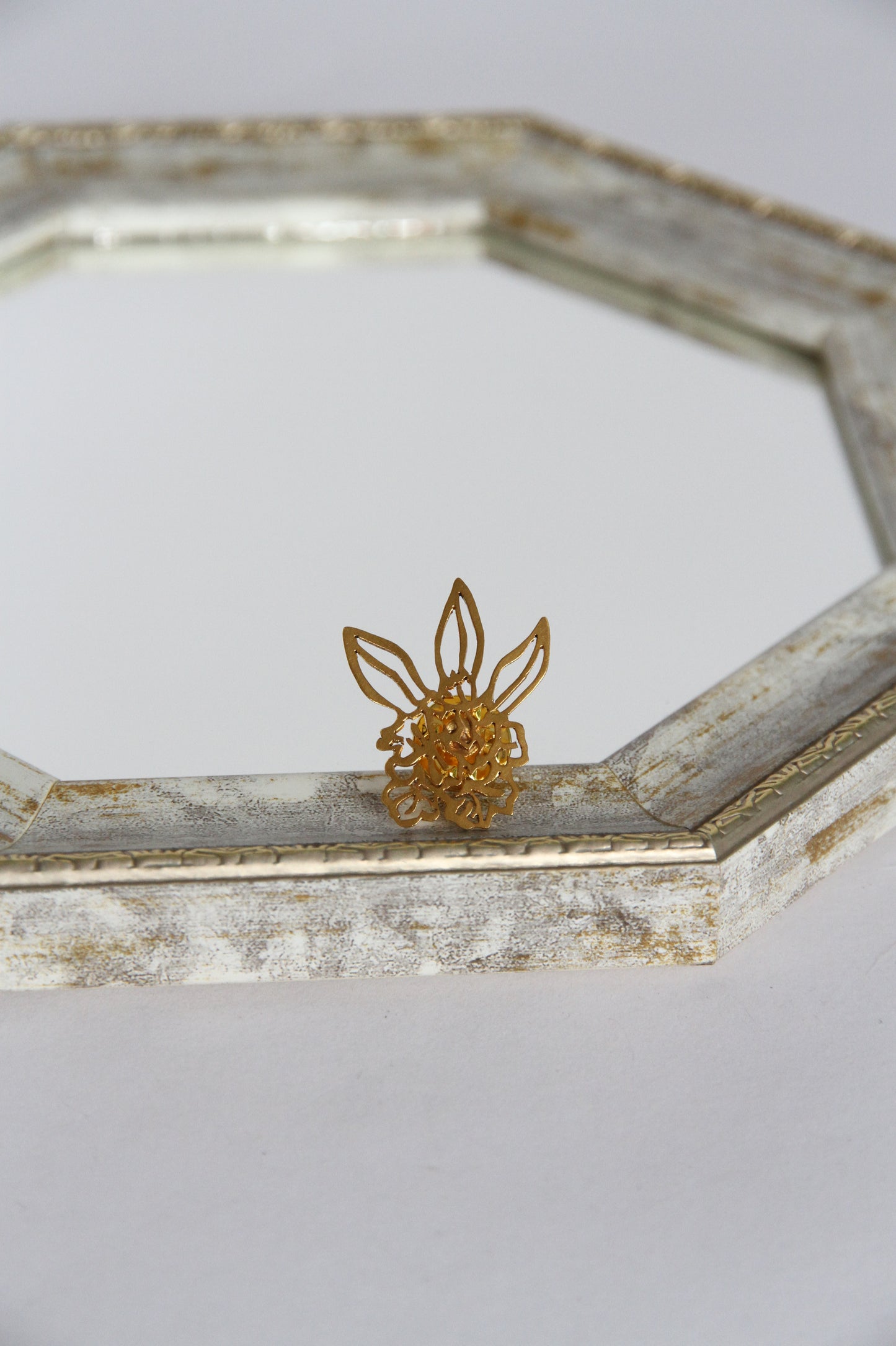 24K Gold Plated Pin【Blossom】by Aakar
