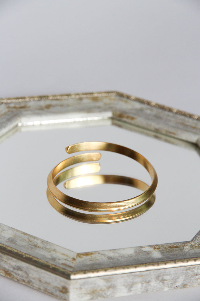 24K Gold Plated Bangle【Solid】by Aakar
