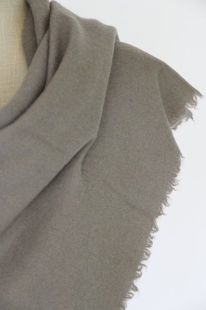 100% Mongolian Cashmere Shawl, Mocha gray, 130×130cm