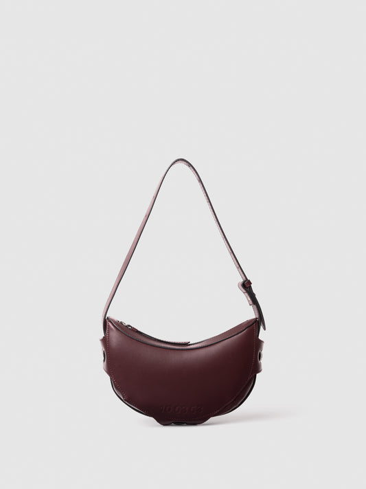 10.03.53 HALF-MOON / BURGUNDY 26cm×13cm×11cm