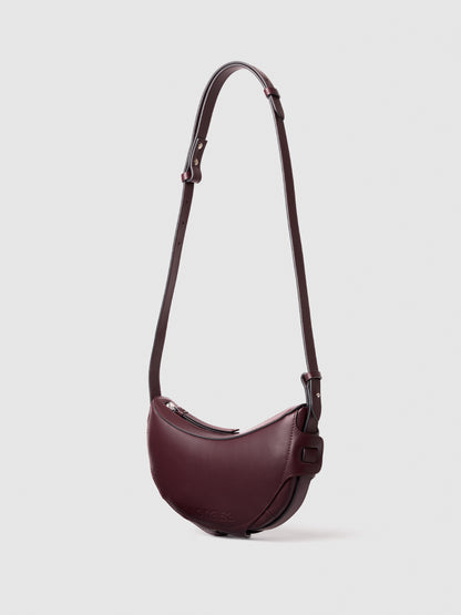 10.03.53 HALF-MOON / BURGUNDY 26cm×13cm×11cm