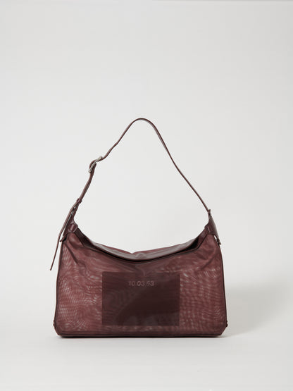 10.03.53 HOBO SOFT / SHADOW  BURGUNDY  48×28×6.5cm