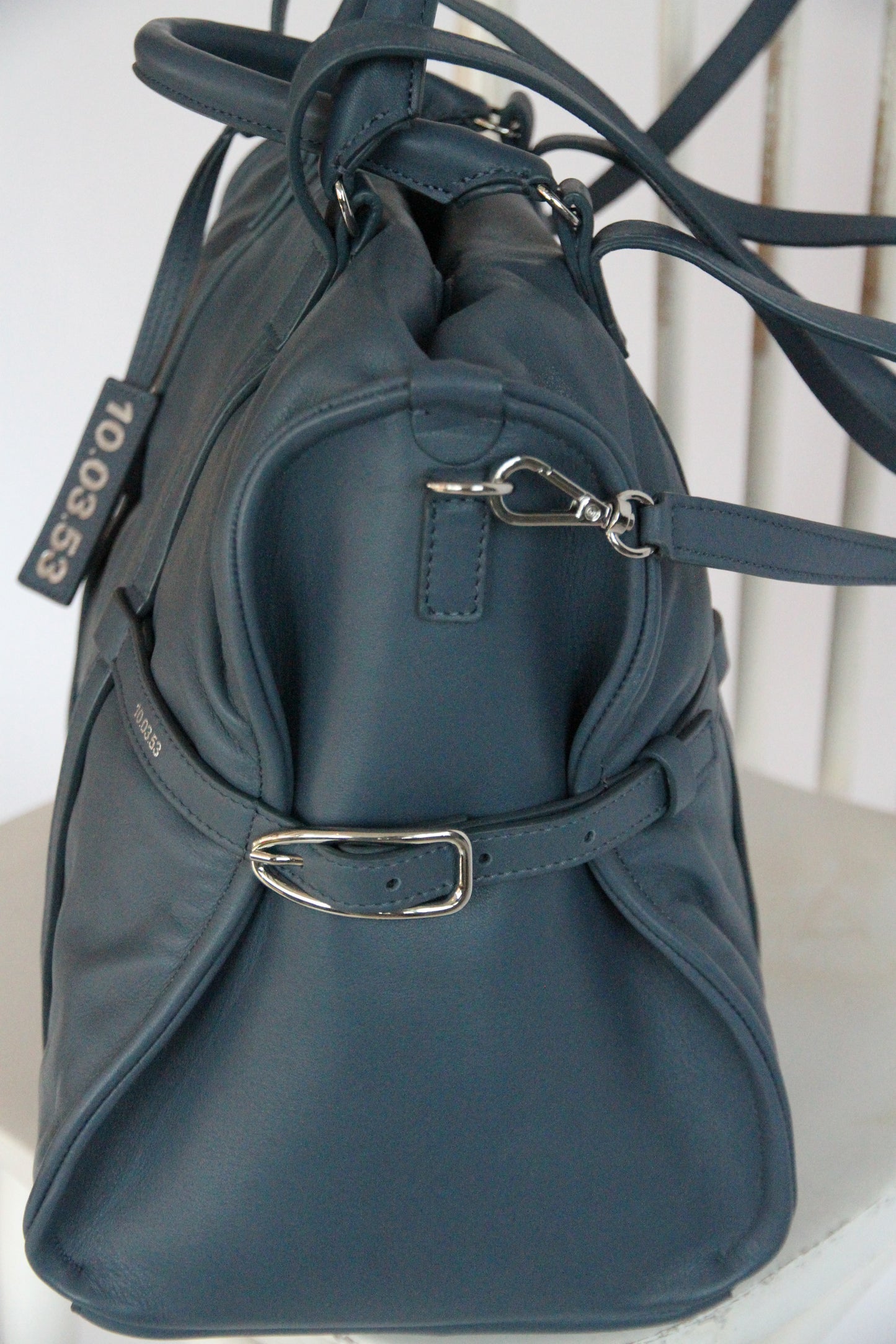 10.03.53 BLVD BAG / BLUE  50×40×10cm