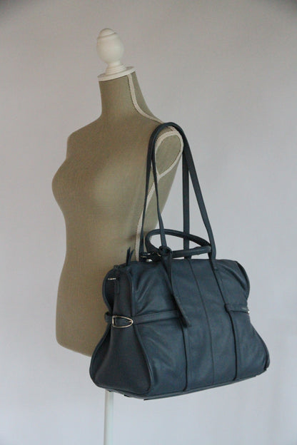 10.03.53 BLVD BAG / BLUE  50×40×10cm