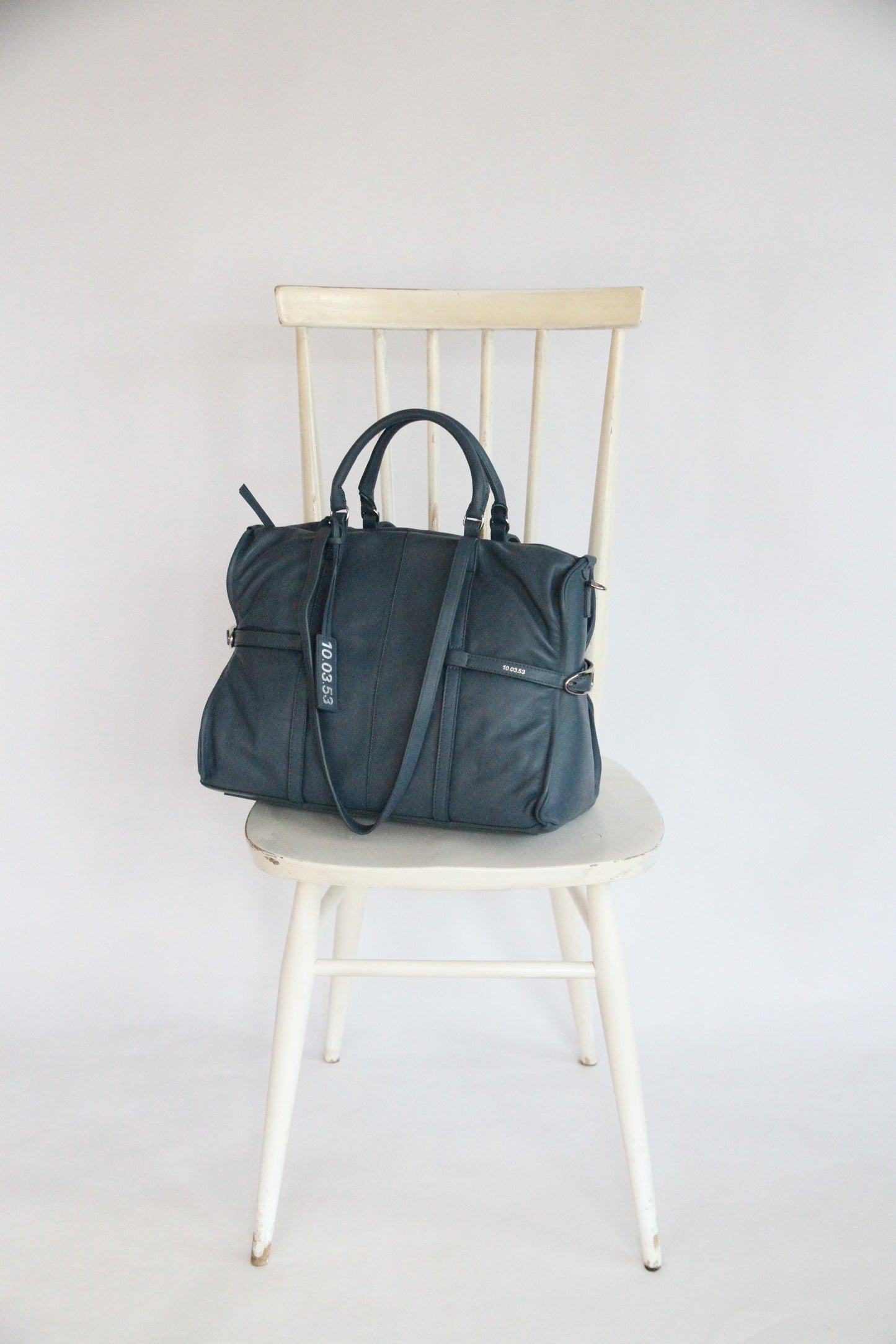 10.03.53 BLVD BAG / BLUE  50×40×10cm