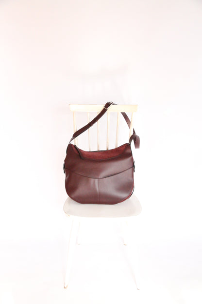 10.03.53 SADDLEBAG / BURGUNDY  42×34×16cm