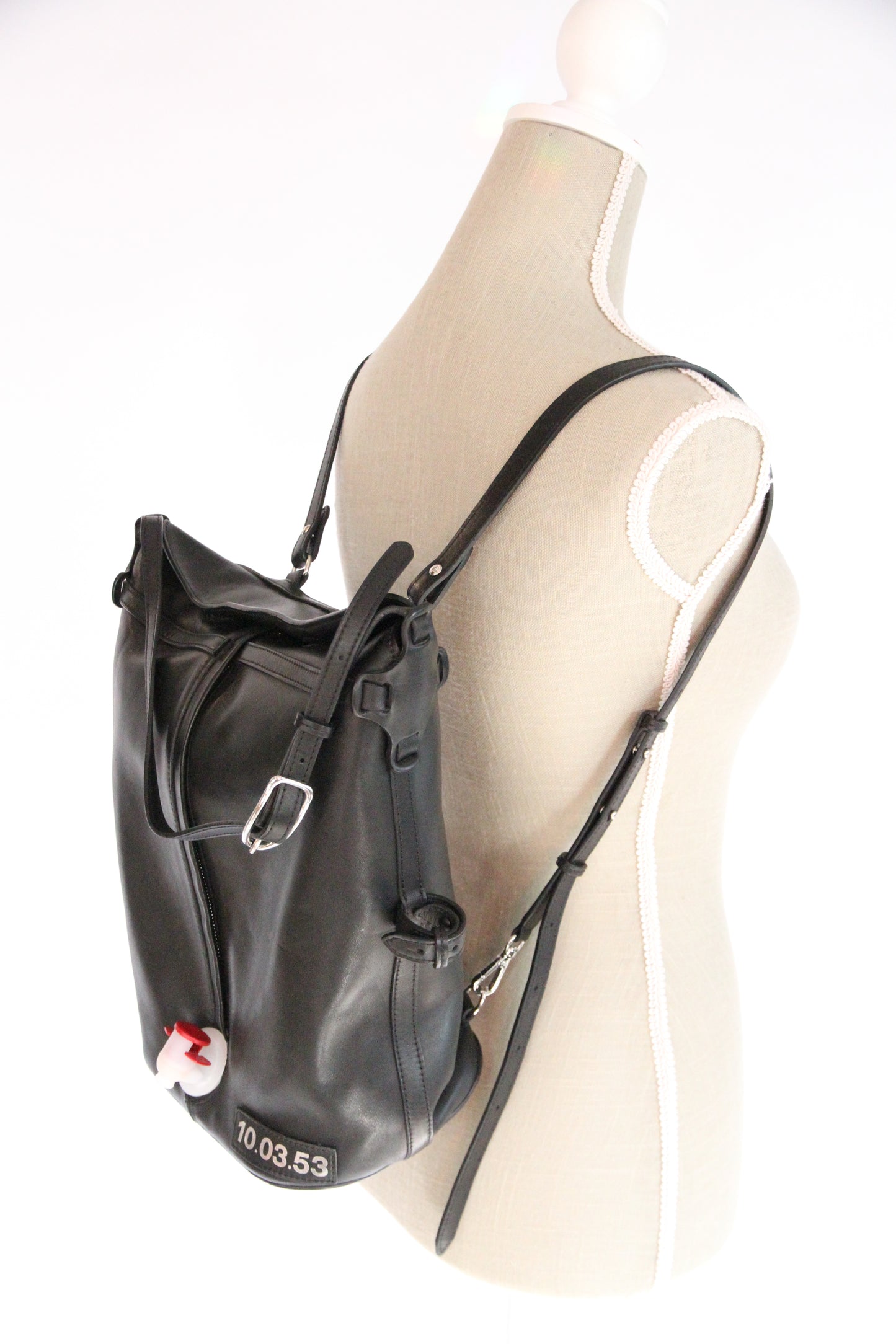 10.03.53 WINE BOX BAG/BLACK  32×32×15cm