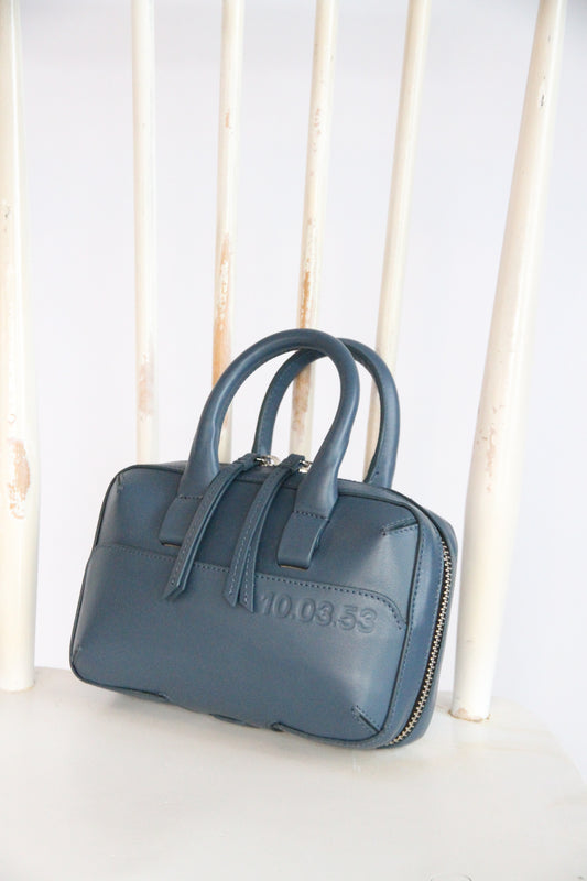 10.03.53 MINI BRIEF-CASE / BLUE  24×15×6cm