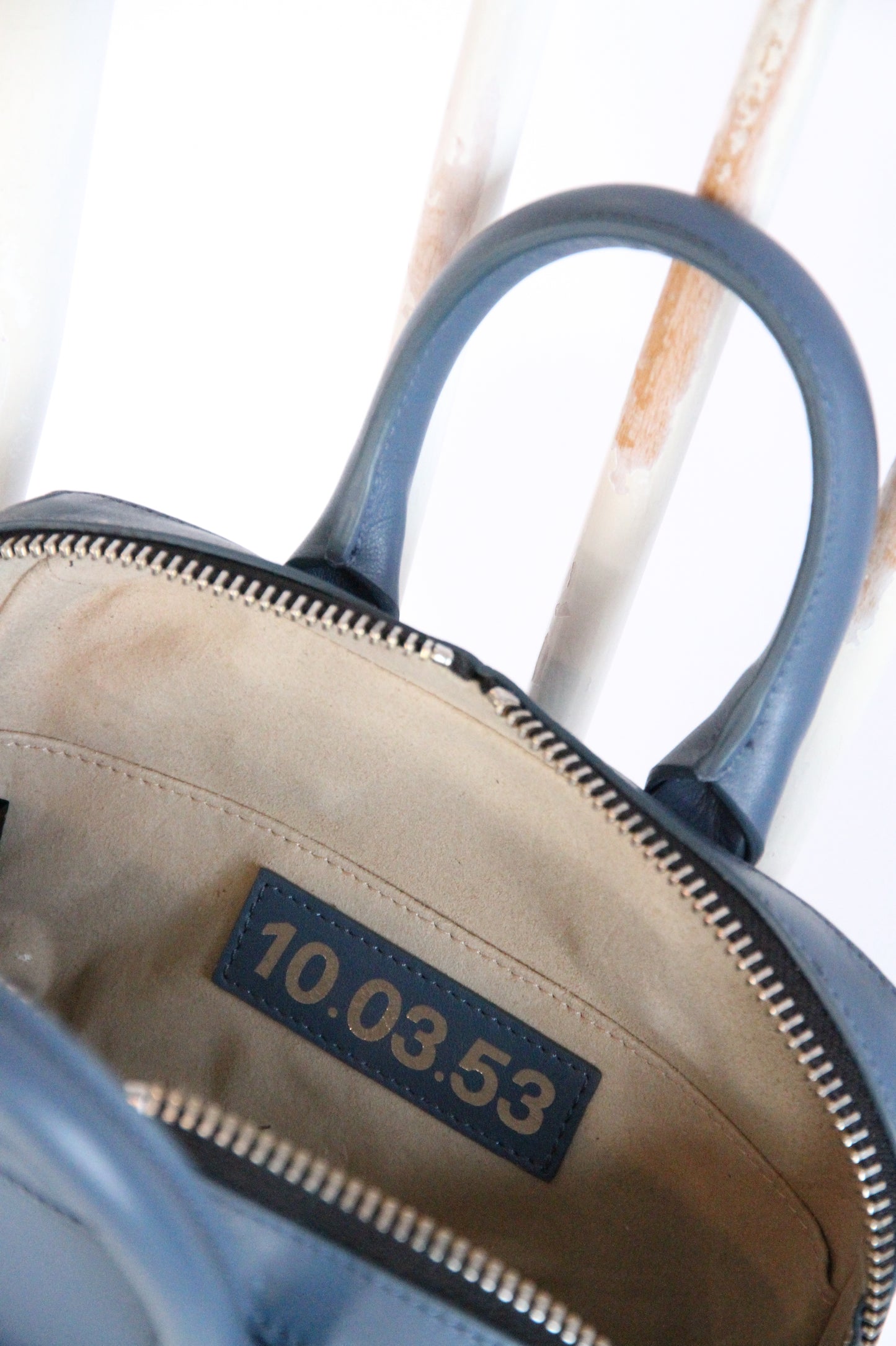 10.03.53 MINI BRIEF-CASE / BLUE  24×15×6cm