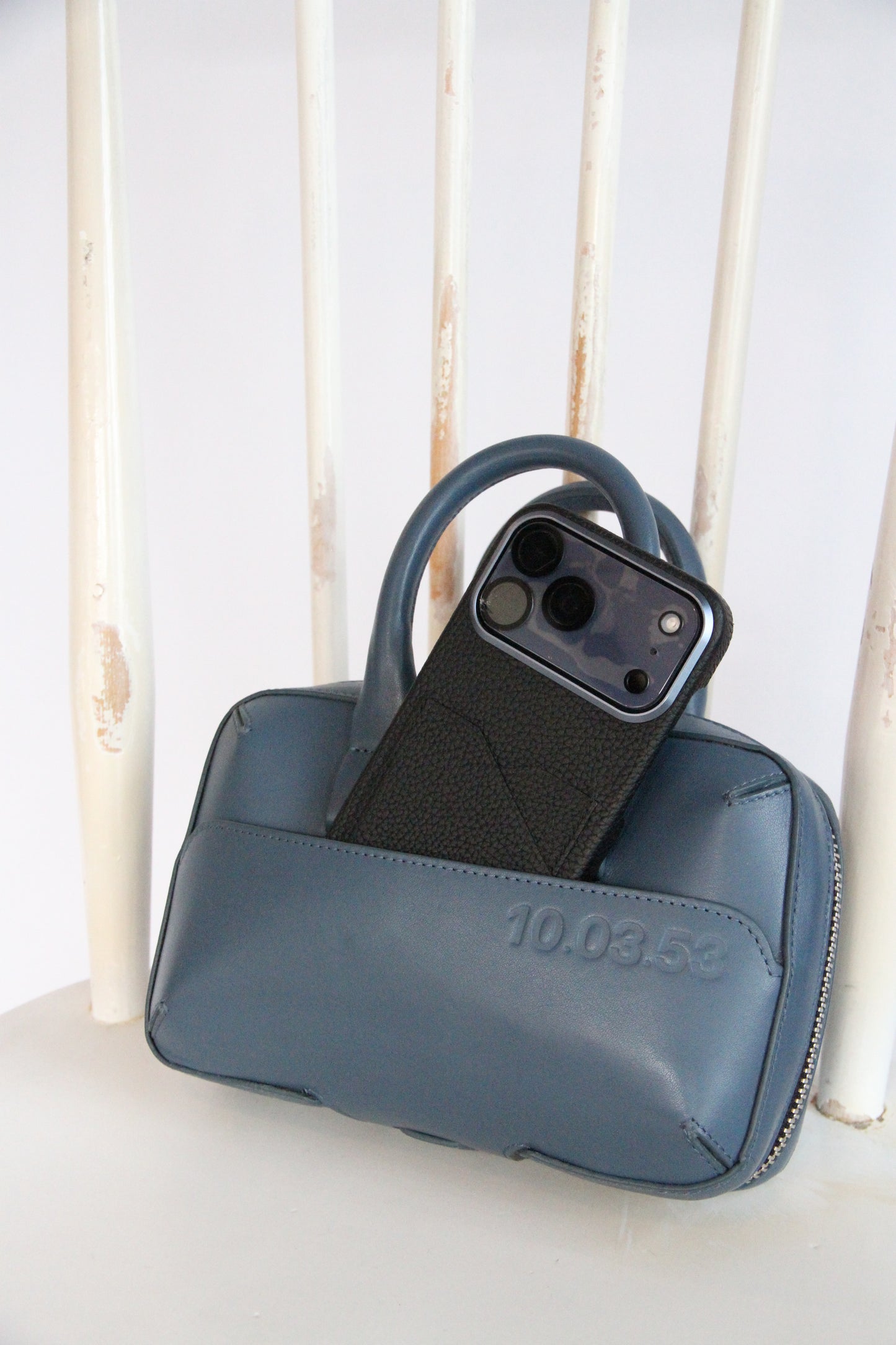 10.03.53 MINI BRIEF-CASE / BLUE  24×15×6cm