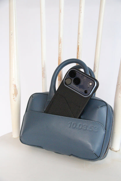 10.03.53 MINI BRIEF-CASE / BLUE  24×15×6cm