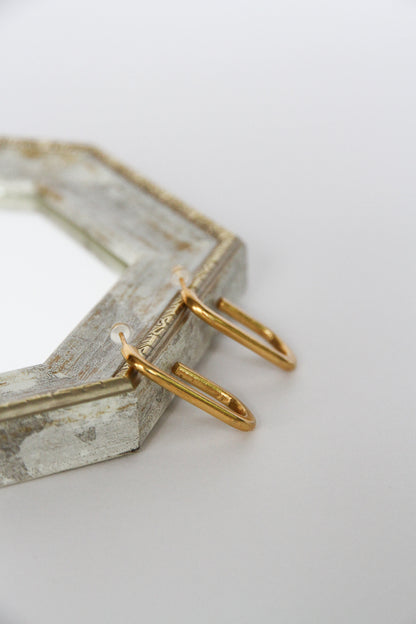 24K Gold Plated Pierce【Bend】by Aakar