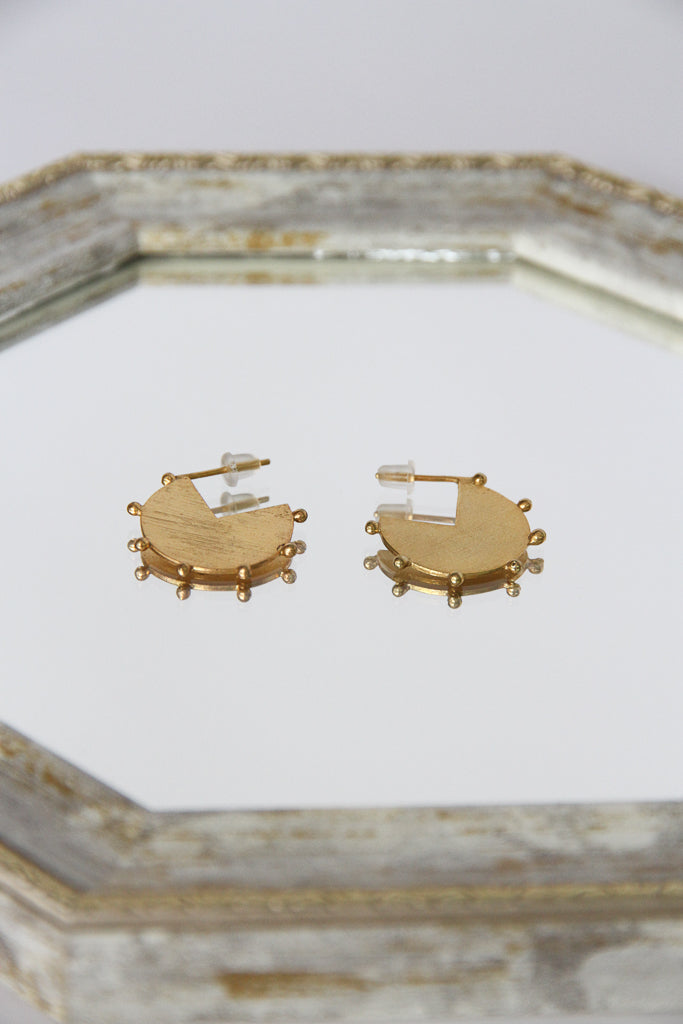 24K Gold Plated Pierce【Dawn】by Aakar