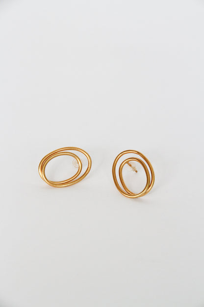 24K Gold Plated Pierce【Orbit】by Aakar