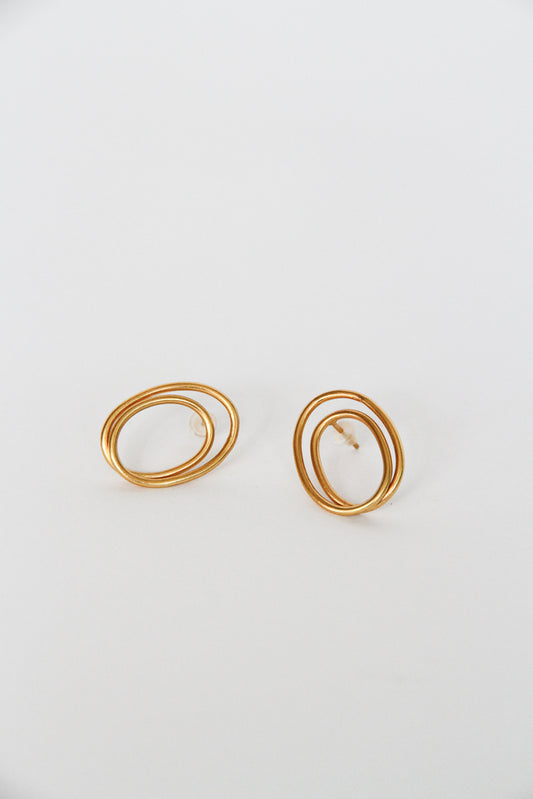 24K Gold Plated Pierce【Orbit】by Aakar