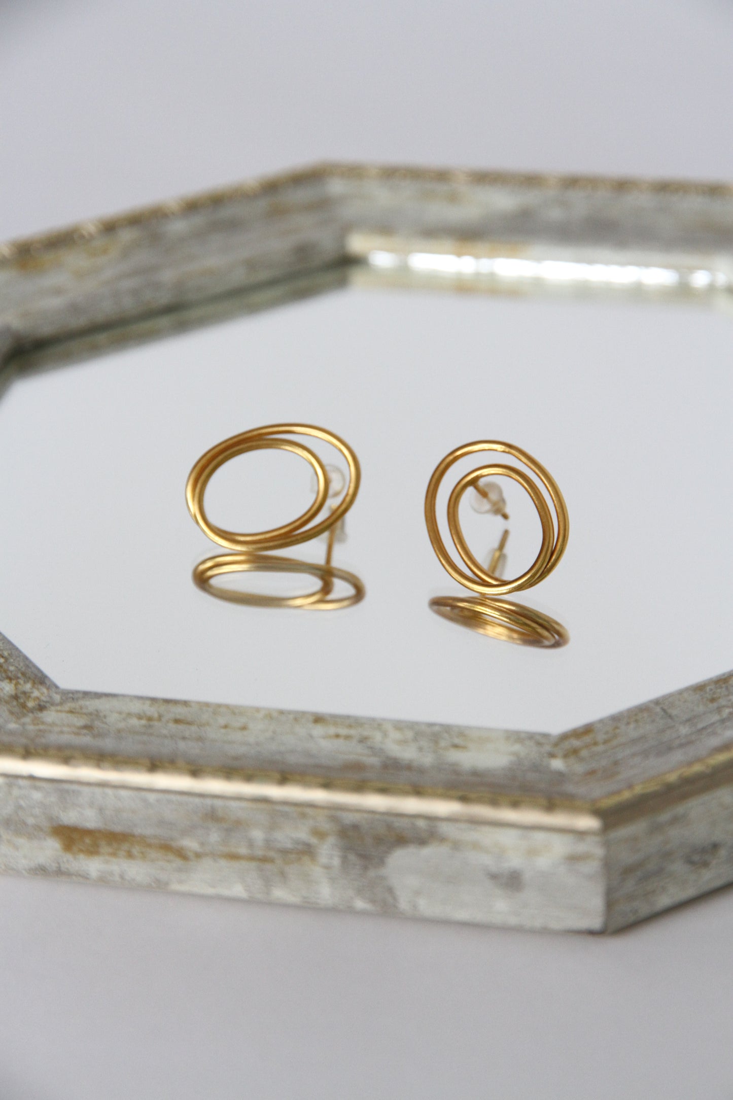 24K Gold Plated Pierce【Orbit】by Aakar