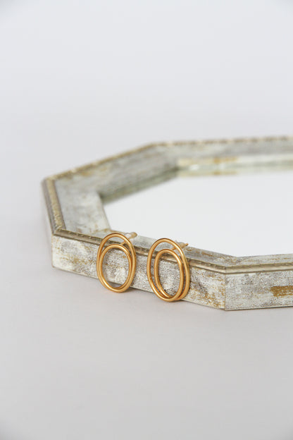 24K Gold Plated Pierce【Orbit】by Aakar