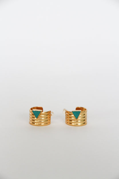 24K Gold Plated Pierce【Oasis】by Aakar