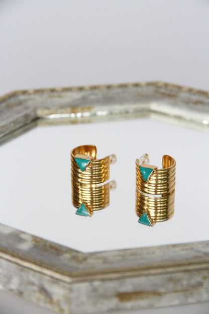 24K Gold Plated Pierce【Oasis】by Aakar