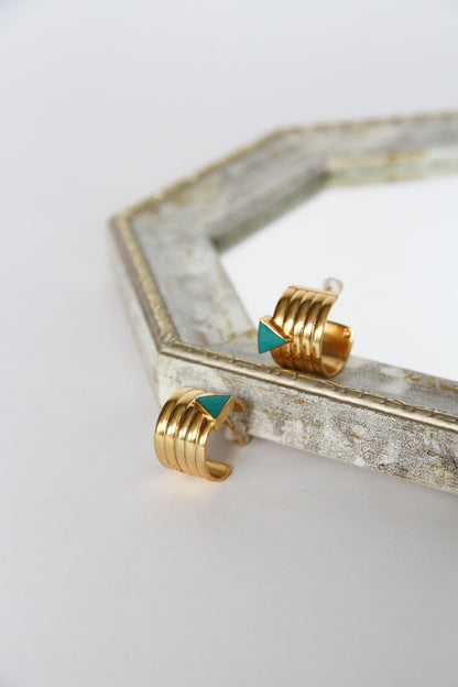 24K Gold Plated Pierce【Oasis】by Aakar