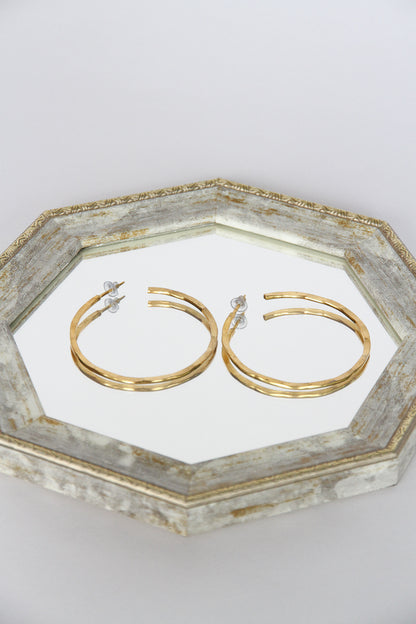 24K Gold Plated Pierce【Full Moon】by Aakar