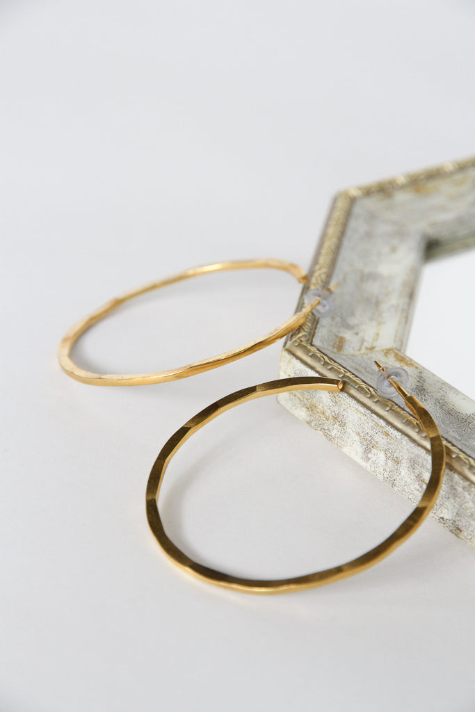 24K Gold Plated Pierce【Full Moon】by Aakar