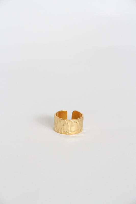 24K Gold Plated Ring【Terra】by Aakar