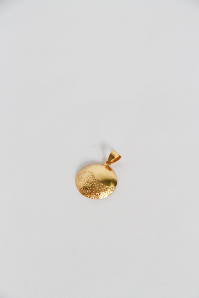 24K Gold Plated Pendant Top【Eclipse】by Aakar