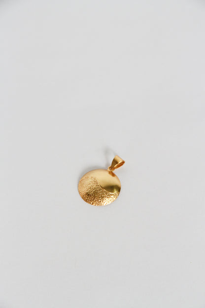 24K Gold Plated Pendant Top【Eclipse】by Aakar