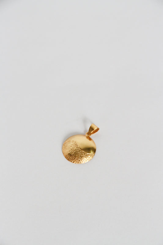 24K Gold Plated Pendant Top【Eclipse】by Aakar