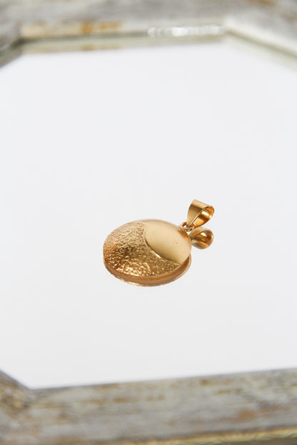 24K Gold Plated Pendant Top【Eclipse】by Aakar