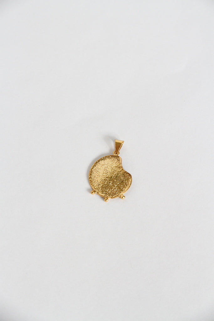 24K Gold Plated Pendant Top【Bean】by Aakar