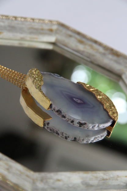 24K Gold Plated Agete Necklace by Aakar