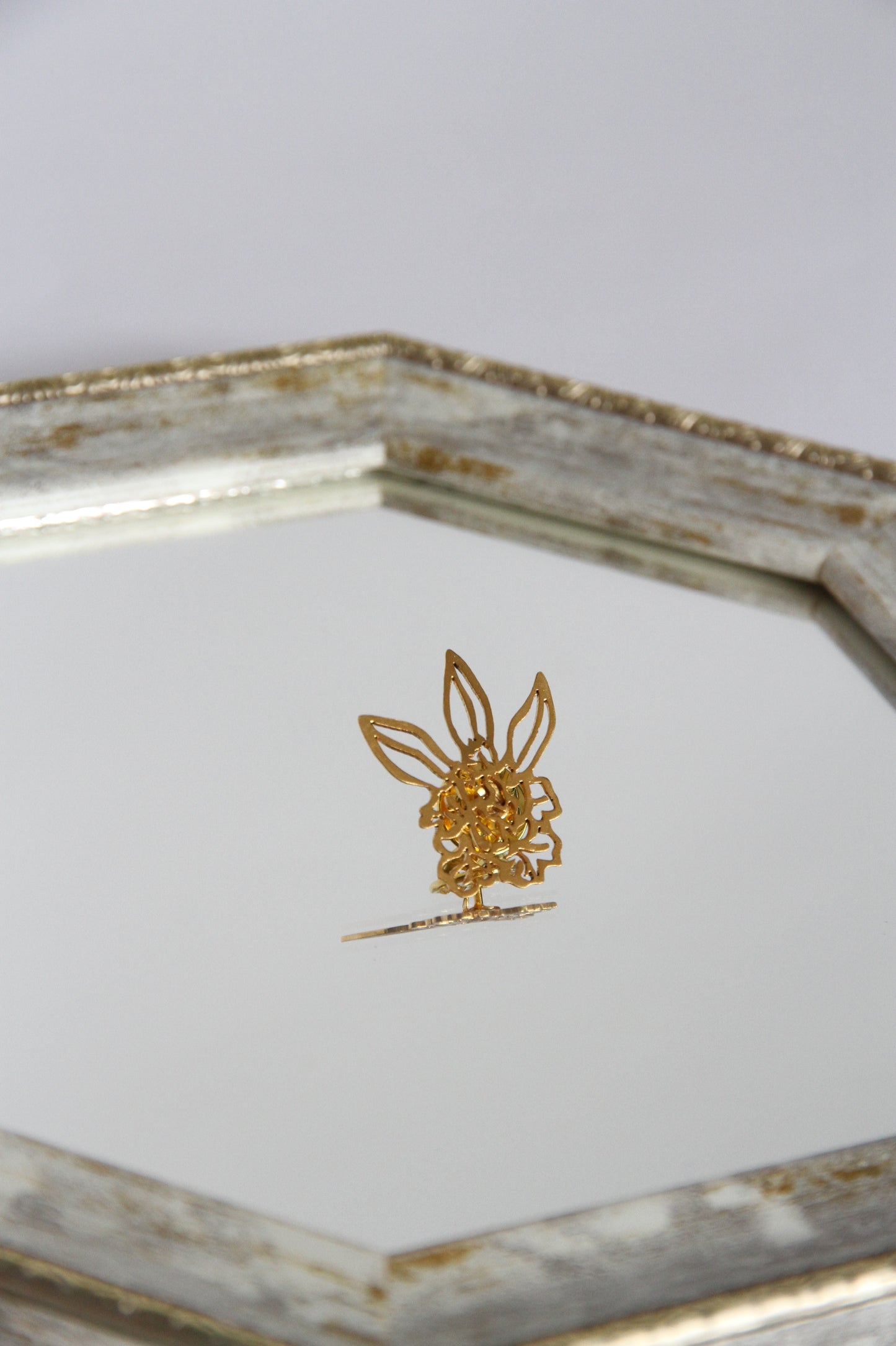 24K Gold Plated Pin【Blossom】by Aakar