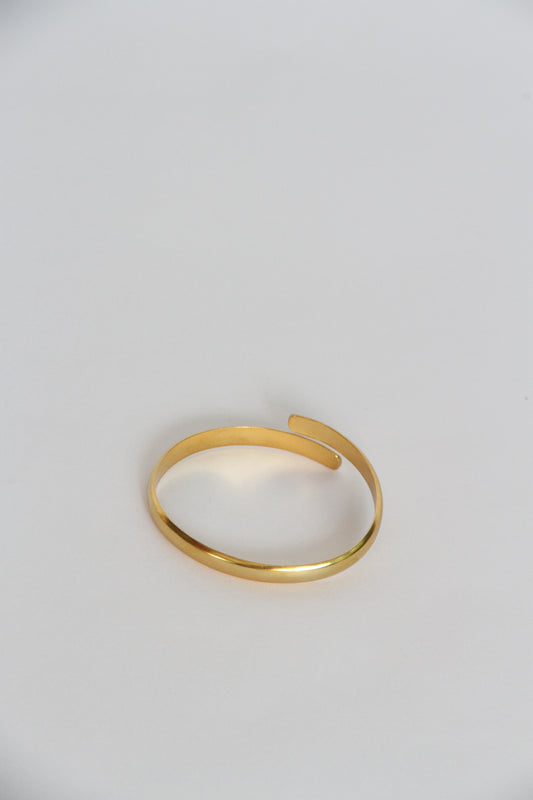 24K Gold Plated Bangle【Open】by Aakar