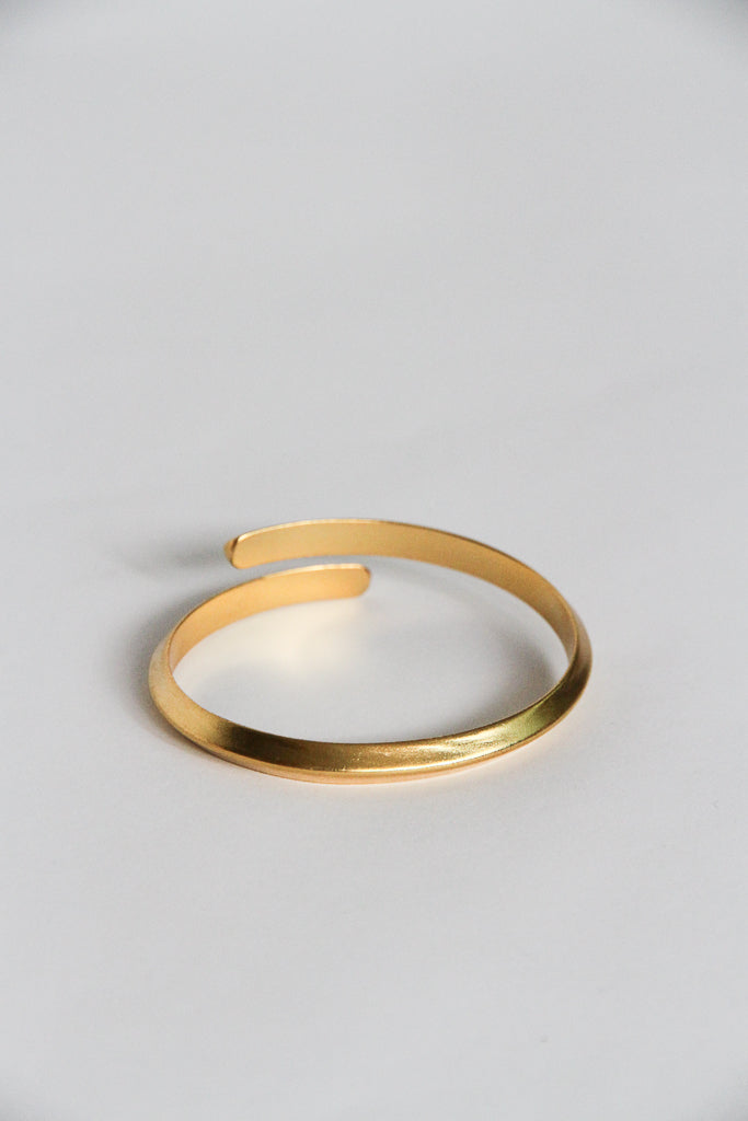 24K Gold Plated Bangle【Solid】by Aakar