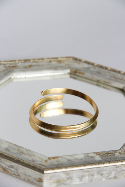 24K Gold Plated Bangle【Solid】by Aakar
