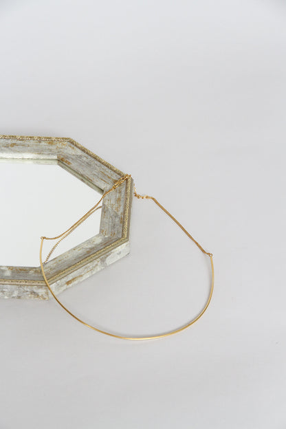 24K Gold Plated Necklace【Arc】by Aakar