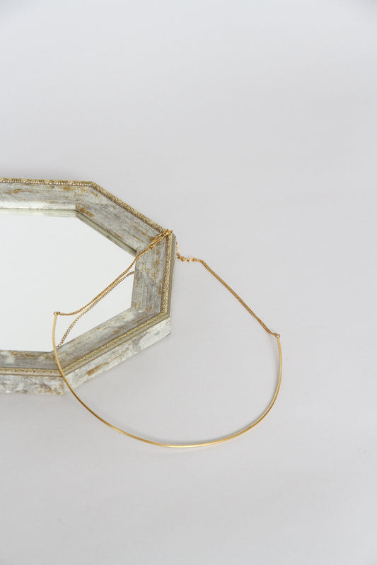 24K Gold Plated Necklace【Arc】by Aakar