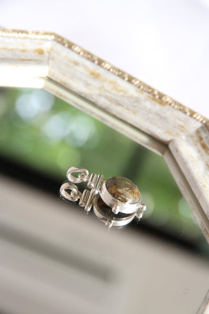 925 Silver Labradorite Pendant Top by Aakar