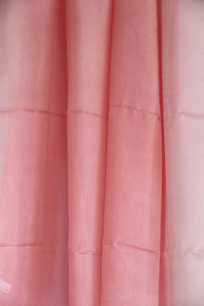 Plant-dyed silk shawl / Pink