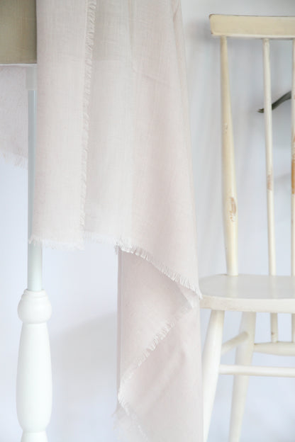 Plant-dyed modal linen shawl / Light Purple